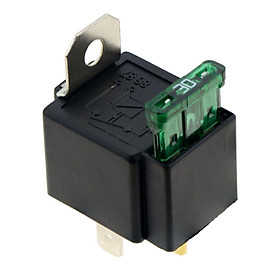 DC On/Off Automotive Fused Relay 12V 30A 4-Pin Normally Open for Car