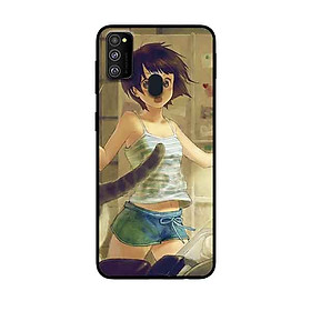 Ốp Lưng in cho Samsung Galaxy M30s Mẫu Cô Gái Anime Tóc Hồng - Hàng Chính Hãng