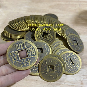 Đồng xu cổ phong thủy đường kính 4.2cm - mang lại may mắn, thịnh vượng (1 đồng)