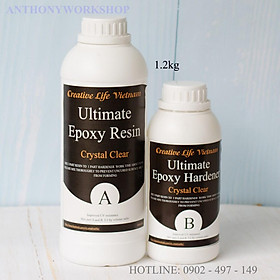 Mua Bộ 1.2kg ultimate epoxy resin đổ khối bề mặt trên 1cm