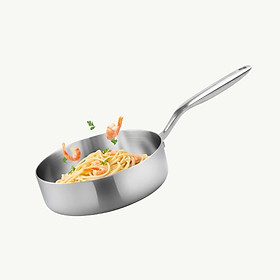 (Model New) Chảo Rán Yeon Thành Đứng inox316 Liền Khối Haatz HYP520 - 20cm HYP526 - 26cm - Dùng Mọi Loại Bếp - Hàng Chính Hãng