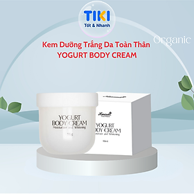 Kem Dưỡng Trắng Da Toàn Thân YOGURT BODY CREAM Hanayuki Chính Hãng Dưỡng Ẩm Trắng Da 110g