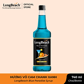 Siro Vỏ Cam Chanh Xanh - LongBeach Blue Paradise Flavoured Syrup 740 ml