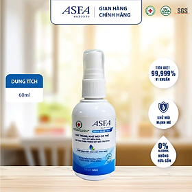 Nước diệt khuẩn, khử mùi ASFA Body Odor Free dành cho cơ thể - Dung tích 60ml