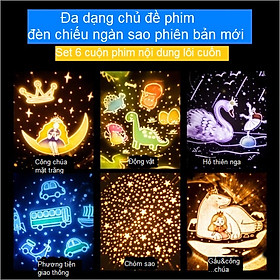 Set 6 cuộn phim dùng cho Đèn chiếu ngàn sao SPEVI, đa dạng thêm nội dung cho các cuộn phim đi kèm Đèn chiếu ngàn sao