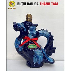 Đặc Sản Bình Định - Rượu Bàu Đá Thành Tâm Thuyền Chim Đậu Xanh (Màu xanh bút bi) 700ml - OCOP 3 Sao