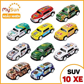 Bộ xe đua ô tô đồ chơi mô hình oto cho bé trai bằng hợp kim sắt MySun