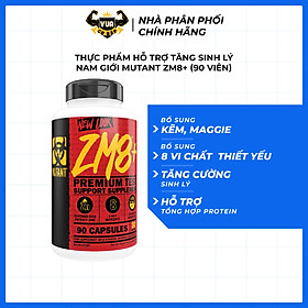 Thực Phẩm Hỗ Trợ Tăng Sinh Lý Nam Giới Mutant ZM8+ - Hộp 90 Viên