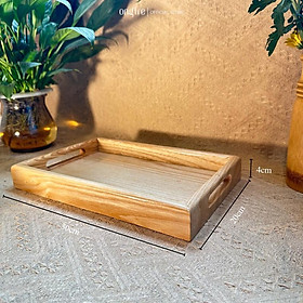 Mua Bộ khay gỗ tần bì đa năng có tay cầm ONGTRE dùng cho nhà hàng  khách sạn  resort