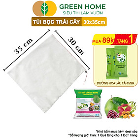 Mua 10 Túi Bọc Bưởi Da Xanh GreenHome  30x35cm  Có Nút Cài  Độ Bền 3-5 Năm  Nhiều Kích thước