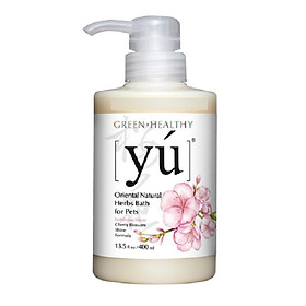 Dầu tắm YÚ Cherry Blossom Shine Formula (hoa anh đào) - 400ml, dành cho chó mèo