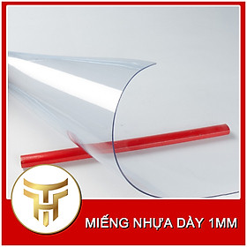 Miếng Nhựa Dày 1mm | Miếng Nhựa Dẻo Trong Suốt | Miếng Nhựa Trong Suốt Chống Dịch | Tấm Chắn Bụi | Thảm Lót Chống Thấm