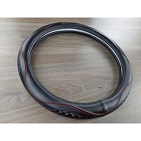 Bọc vô lăng cao cấp Macsim mã L38T-2 mới chất liệu da thật - Khâu tay 100% phù hợp các loại xe