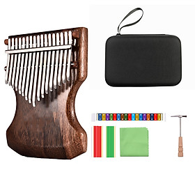 Mua Đàn Kalimba 21 Phím gỗ mahogany MBIRA-M21 ( Tặng phụ kiện Túi chống sốc bảo vệ  Búa chỉnh âm  Sticker dán note  Khăn lau  stick màu)