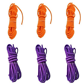 6pcs 5mm ELASTIC BUNGEE ROPE SHOCK CORD TIE DOWN, ROOF RACKS TRAILERS BOATS