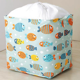 Mua BIG SIZE - Túi đựng quần áo chăn màn vải canvas chống thấm nước  Thùng giỏ đựng đồ đa năng gấp gọn tiện lợi - Hàng Chính Hãng JYoohome