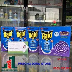 Nhang đuỗi muỗi Raid-120g