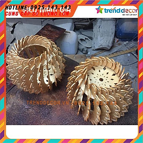 1 Tặng 1 - Mô Hình Đầu thú gỗ ghép trang trí Đèn gỗ trang trí  hoa văn chuyên trang trí Phòng khách, khách sạn