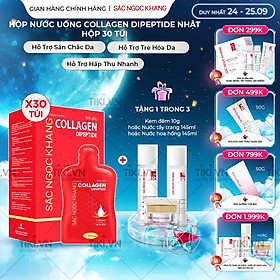 [NEW] Nước uống đẹp da Collagen Dipeptide Sắc Ngọc Khang tinh khiết nhập khẩu từ Nhật Bản, đạt chuẩn hàm lượng hấp thụ nhanh & vượt trội giúp trẻ hóa làn da - săn chắc và sáng mịn