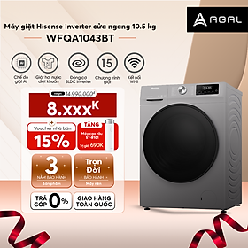 Mua Máy Giặt Hisense Inverter Cửa Ngang WFQA1043BT 10.5kg Diệt Khuẩn 99%  Tiết Kiệm Điện  Bảo Hành 3 Năm - Hàng Chính Hãng