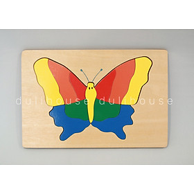 Đồ chơi gỗ cao cấp Tranh ghép hình con bướm - Hỗ trợ bé nhận biết màu sắc, phát triển tư duy logic, khám phá thế giới động vật, sản xuất tại Việt Nam