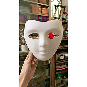 Mua Mặt Nạ Người Giấy Bồi Trắng Có Quai Đeo  Hốc Mắt Dùng Trang Trí Tô Màu Chơi Trung Thu  Hallowen Hay Các Lớp Học Vẽ