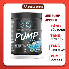 ABE PUMP - ZERO STIM (40 Servings - 500gr) PRE WORKOUT APPPLIED NUTRITION - Pre Workout Tăng Sức Mạnh Không Chứa Cafein