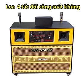 Mua Loa kéo khủng bass 4 tấc đôi công suất cực mạnh  Loa kéo bình 4 tấc đôi có reverb
