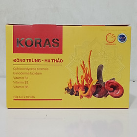 Viên uống bồi bổi sức khỏe đông trùng hạ thảo chứa vitamin và các acid amin thiết yếu hỗ trợ tăng cường tiêu hóa, hộp 60 viên, hàng chính hãng