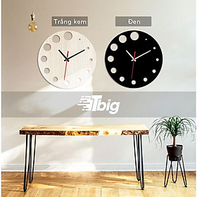 Đồng hồ treo tường kim trôi bằng gỗ cắt laser decor sang trọng thiết kế hiện đại