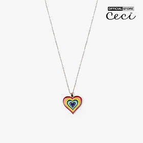 CECI - Dây chuyền nữ sợi mảnh mặt hình trái tim trẻ trung CC4-01000174