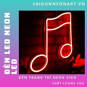 Mua Đèn led neon sign hình NỐT NHẠC | Saigonneonart | Sử dụng điện 12V | Chuyên dùng trang trí tường  trang trí phòng ngủ  trang trí nhà   trang trí quán coffee  trang trí cửa hàng