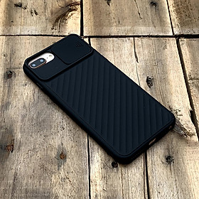 Ốp lưng kéo nắp camera cao cấp màu đen dành cho iPhone 7 Plus / 8 Plus