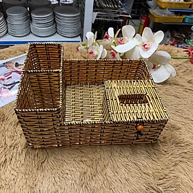 Mua Ống đựng đũa  đựng giấy giả mây đa năng