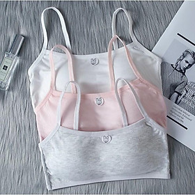 Áo lót lá học sinh cotton mỏng nhẹ thoáng mát cho bé gái-hot