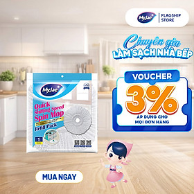 Bông Lau Thay Thế MyJae Dạng Tròn Dành Cho Cây Lau Nhà Xoay 360 Độ