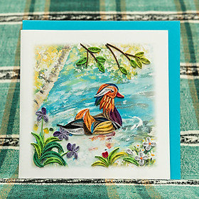 Thiệp Giấy Xoắn Chủ Đề Chim - NCC-B1510