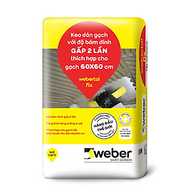 Keo dán gạch Weber Taifix  với độ bám dính GẤP 2 LẦN (02 màu xám và màu trắng)