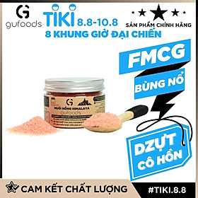 Muối hồng Himalaya GUfoods (dạng hạt mịn) - Tự nhiên, Tinh khiết, Giàu khoáng chất