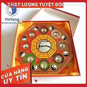 GƯƠNG BÁT QUÁI GỖ GIÁNG LONG HÀNG CAO CẤP ĐƯỜNG KÍNH 21 CM