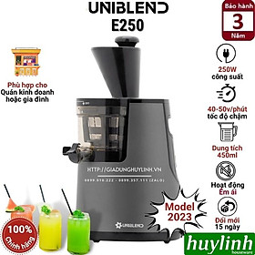 Máy ép trái cây Chậm Uniblend E250 - 250W - phù hợp cho quán kinh doanh và gia đình - Hàng chính hãng