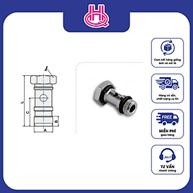 Mua Đầu nối ren thẳng khí nén ren ngoài Pneumax series ART.407V - Hàng chính hãng