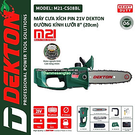 Mua Thân máy cưa xích dùng pin Dekton 18V M21-CS08BL (Không pin sạc)