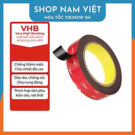 Băng Keo Xốp Đen 2 Mặt Cường Lực VHB 5952 Siêu Dính, Độ Bền Lâu Dài