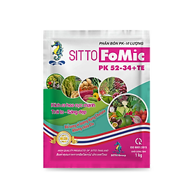 Mua Phân bón lá NPK hòa tan Sitto FoMic PK 52-34+TE gói 1kg