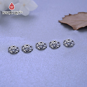 Hình ảnh Charm bạc chụp hạt họa tiết - Ngọc Quý Gemstones