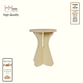 HAPPY FURNITURE , Gỗ tự nhiên , Ghế đẩu gỗ Plywood - AIDAN , GHE_002 , Cao 40cm