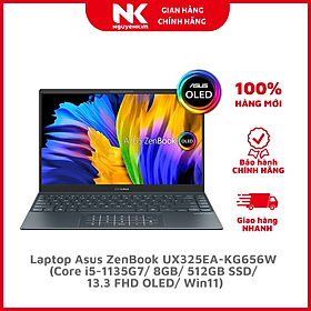 Mua Laptop Asus ZenBook UX325EA-KG656W (Core i5-1135G7/ 8GB/ 512GB SSD/ 13.3 FHD OLED/ Win11) - Hàng Chính Hãng