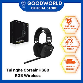 Tai nghe Corsair HS80 RGB Wireless (Hàng chính hãng)