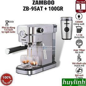 Mua Máy pha cà phê Zamboo ZB-95AT - Tặng 500gr cafe - Model 2021 - Hàng chính hãng